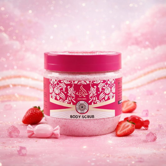 DDONNA – Gommage Corps Candy Fraise | Peau Douce & Parfum Gourmand