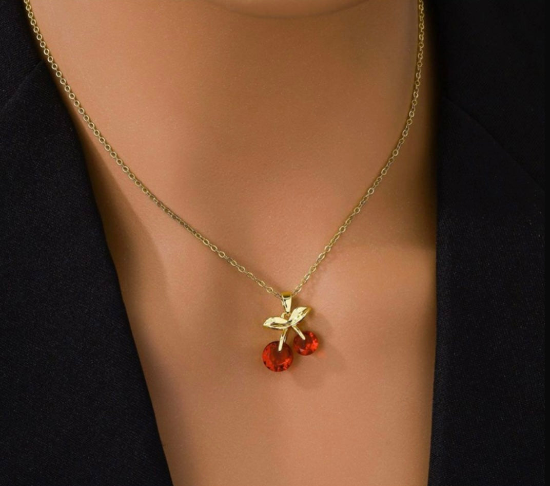 Collier Cerise 🍒 en acier inoxydable 316L – Collection 2025