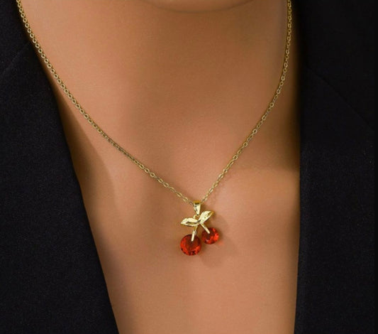 Collier Cerise 🍒 en acier inoxydable 316L – Collection 2025