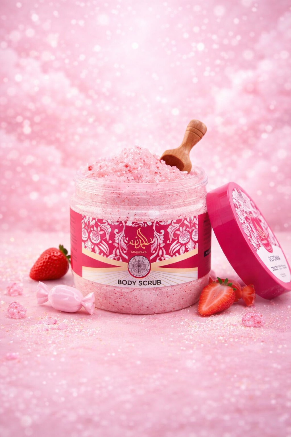 DDONNA – Gommage Corps Candy Fraise | Peau Douce & Parfum Gourmand