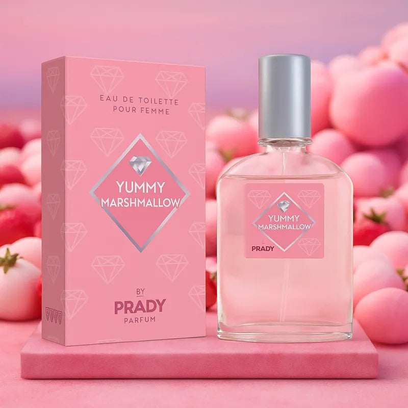 Parfum Yummy Marshmallow – Douceur Gourmande à la Fraise & à la Vanille | Eau de Parfum Réconfortante