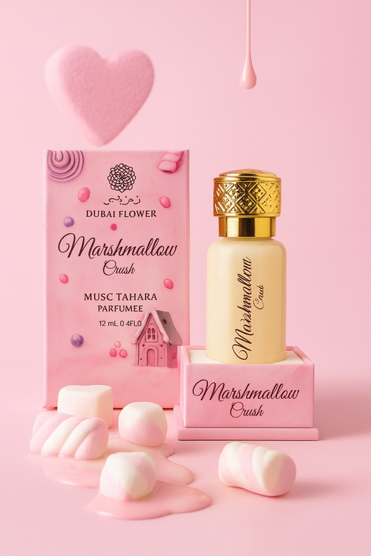 Musc Tahara “Marshmallow Crush” – Parfum gourmand, doux et irrésistible