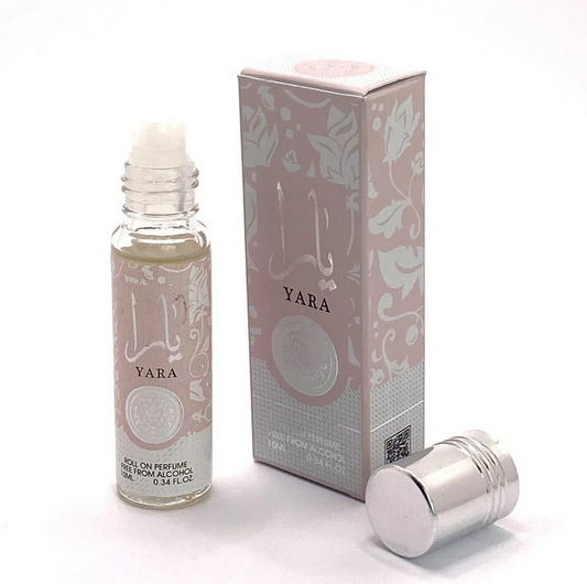 Ard Al Zaafaran PARFUM ROLL-ON YARA 10 ml Huile Parfumée Mandarine Orchidée Héliotrope Vanille Musc Bois de Santal