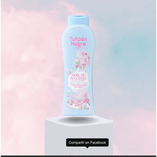 Tulipán Negro Gel Douche Barbe à Papa 650 ml - Douche Douceur et Nettoyage Profond