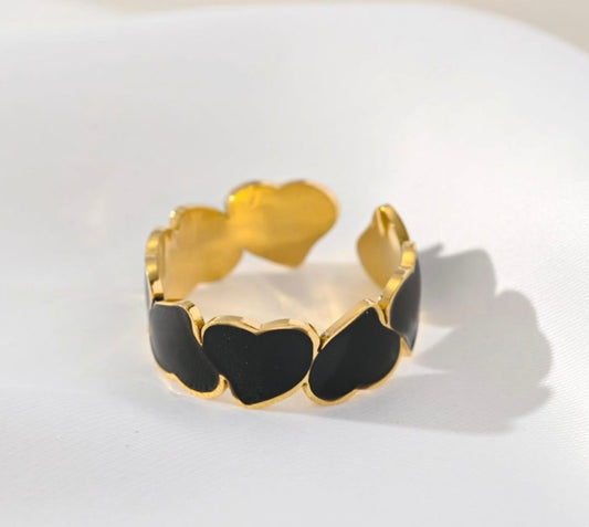 Bague LOVE en acier inoxydable 316L – Collection 2025