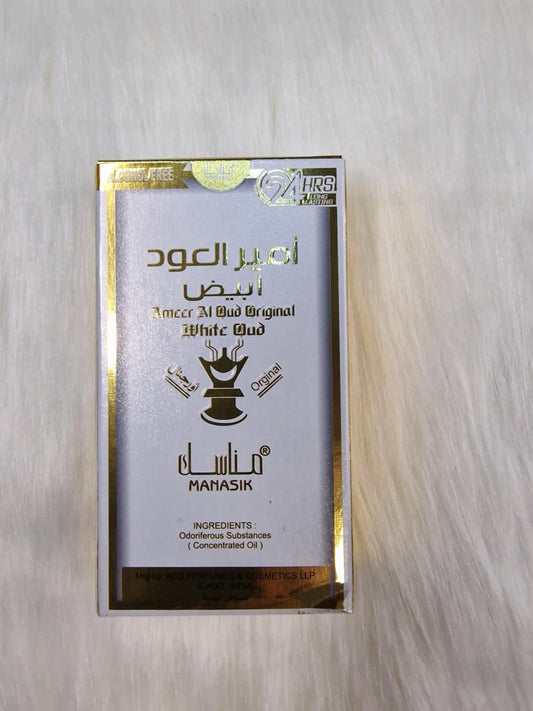 🤍 Ameer Al Oud Original – White Oud (6 ml) – Manasik